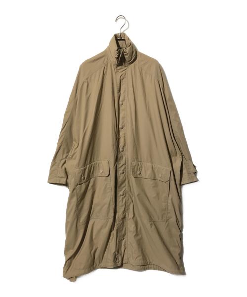 BALENCIAGA（バレンシアガ）BALENCIAGA (バレンシアガ) バックロゴプリント オーバーサイズモッズコート ブラウン サイズ:34の古着・服飾アイテム