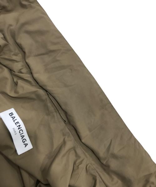 BALENCIAGA（バレンシアガ）BALENCIAGA (バレンシアガ) バックロゴプリント オーバーサイズモッズコート ブラウン サイズ:34の古着・服飾アイテム