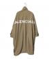 BALENCIAGA (バレンシアガ) バックロゴプリント オーバーサイズモッズコート ブラウン サイズ:34：37000円