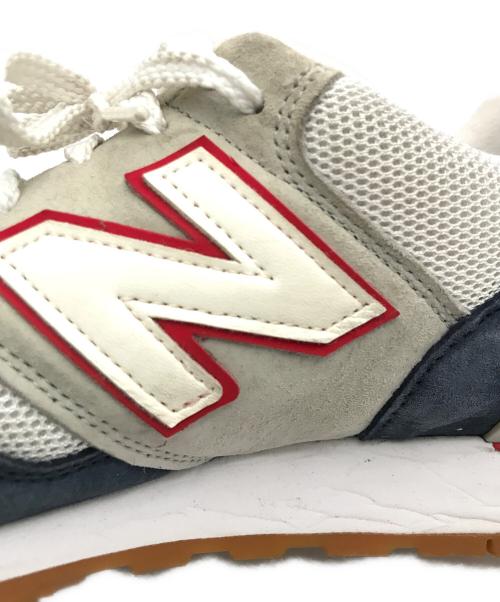 NEW BALANCE（ニューバランス）NEW BALANCE (ニューバランス) ローカットスニーカー ホワイト×ネイビー サイズ:9 1/2の古着・服飾アイテム