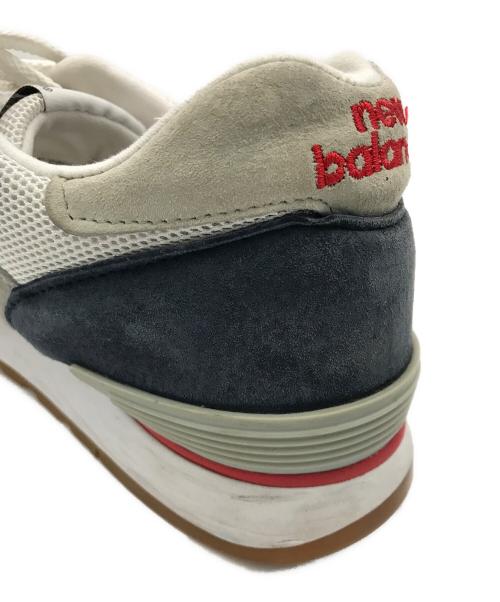 NEW BALANCE（ニューバランス）NEW BALANCE (ニューバランス) ローカットスニーカー ホワイト×ネイビー サイズ:9 1/2の古着・服飾アイテム