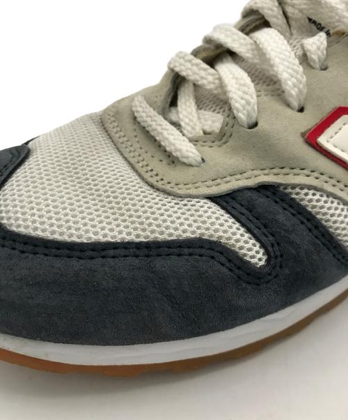 NEW BALANCE（ニューバランス）NEW BALANCE (ニューバランス) ローカットスニーカー ホワイト×ネイビー サイズ:9 1/2の古着・服飾アイテム