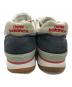 中古・古着 NEW BALANCE (ニューバランス) ローカットスニーカー ホワイト×ネイビー サイズ:9 1/2：6000円