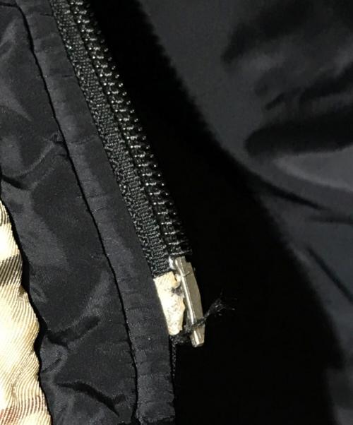 BURBERRY BLACK LABEL（バーバリーブラックレーベル）BURBERRY BLACK LABEL (バーバリーブラックレーベル) ファーダウンコート ブラック サイズ:Lの古着・服飾アイテム