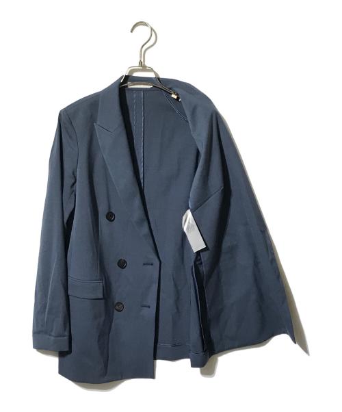icB（アイシービー）icB (アイシービー) ダブルジャケット ネイビー サイズ:4の古着・服飾アイテム