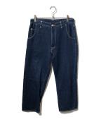 LEVI'S REDリーバイス レッド）の古着「クロップドワイドレッグデニム」｜インディゴ