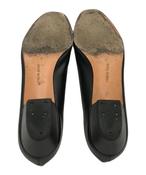 Salvatore Ferragamo（サルヴァトーレ フェラガモ）Salvatore Ferragamo (サルヴァトーレ フェラガモ) ヴァラリボンパンプス ブラック サイズ:4 1/2の古着・服飾アイテム