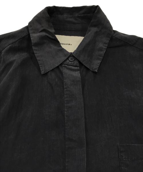 TODAYFUL（トゥデイフル）TODAYFUL (トゥデイフル) シルキーポケットシャツ グレー サイズ:FREEの古着・服飾アイテム