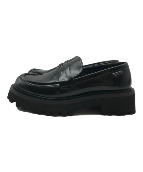 CHARLES & KEITH（チャールズアンドキース）CHARLES & KEITH (チャールズアンドキース) カバードリッジソール ローファー ブラック サイズ:38の古着・服飾アイテム