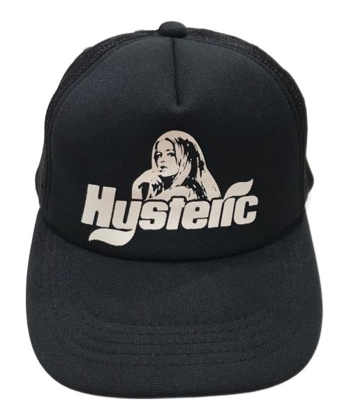 Hysteric Glamour（ヒステリックグラマー）Hysteric Glamour (ヒステリックグラマー) FEEL GOOD メッシュキャップ/ロゴキャップ ブラックの古着・服飾アイテム