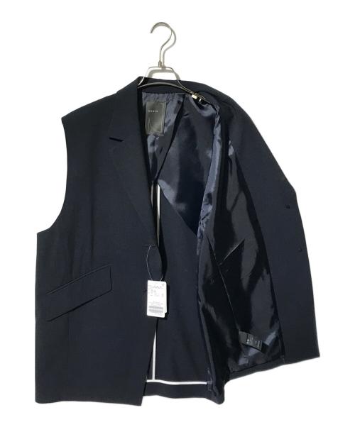 Noble（ノーブル）Noble (ノーブル) コクーンシルエットオーバージレ ネイビー サイズ:freeの古着・服飾アイテム
