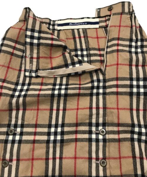 Burberry's（バーバリーズ）Burberry's (バーバリーズ) ノヴァチェック柄ウールスカート ブラウン サイズ:Ｍの古着・服飾アイテム