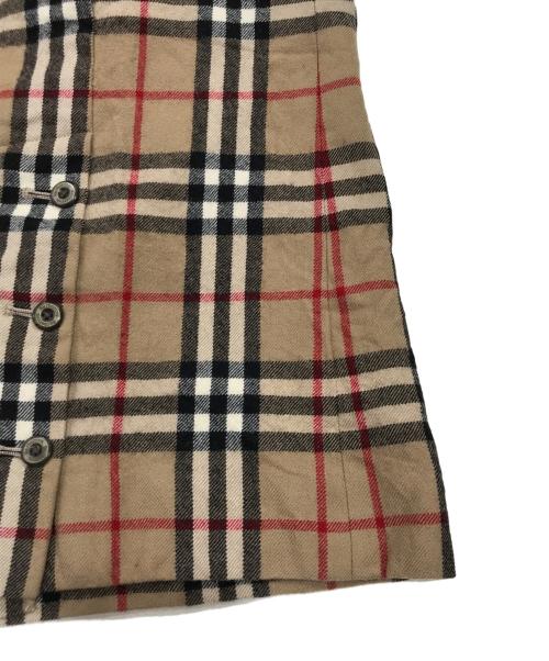 Burberry's（バーバリーズ）Burberry's (バーバリーズ) ノヴァチェック柄ウールスカート ブラウン サイズ:Ｍの古着・服飾アイテム
