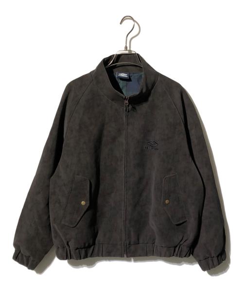 UMBRO（アンブロ）UMBRO (アンブロ) FREAK'S STORE (フリークスストア) スタンドカラーブルゾン/フェイクレザージャケット ブラウン サイズ:Ｌの古着・服飾アイテム