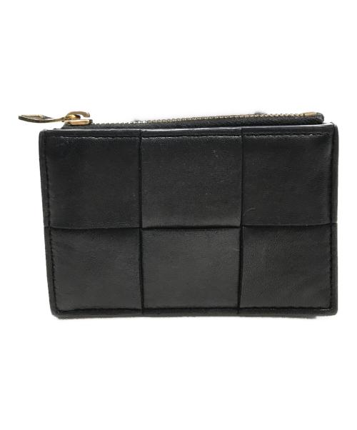 BOTTEGA VENETA（ボッテガベネタ）BOTTEGA VENETA (ボッテガベネタ) マキシイントレチャートキーリング付きキーポーチ ブラックの古着・服飾アイテム