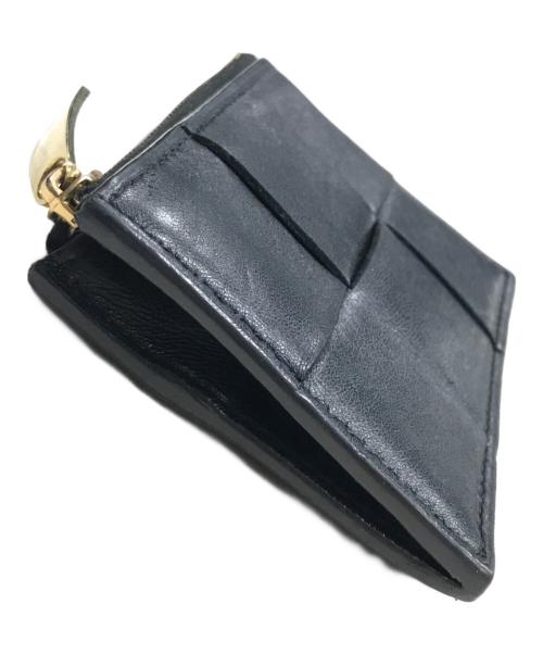 BOTTEGA VENETA（ボッテガベネタ）BOTTEGA VENETA (ボッテガベネタ) マキシイントレチャートキーリング付きキーポーチ ブラックの古着・服飾アイテム