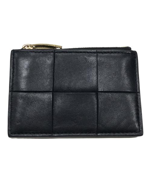 BOTTEGA VENETA（ボッテガベネタ）BOTTEGA VENETA (ボッテガベネタ) マキシイントレチャートキーリング付きキーポーチ ブラックの古着・服飾アイテム