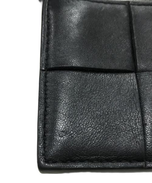 BOTTEGA VENETA（ボッテガベネタ）BOTTEGA VENETA (ボッテガベネタ) マキシイントレチャートキーリング付きキーポーチ ブラックの古着・服飾アイテム
