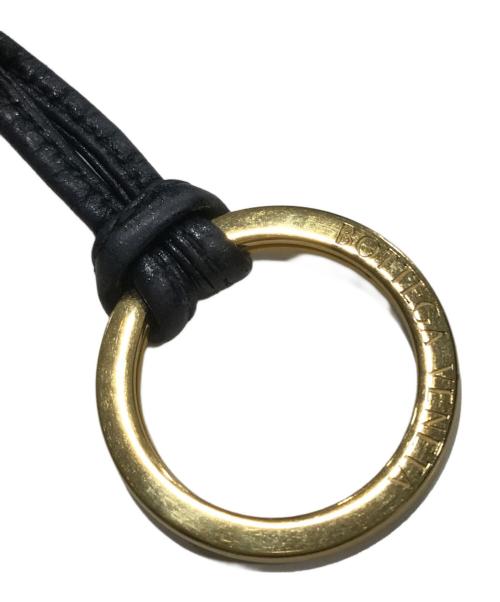 BOTTEGA VENETA（ボッテガベネタ）BOTTEGA VENETA (ボッテガベネタ) マキシイントレチャートキーリング付きキーポーチ ブラックの古着・服飾アイテム