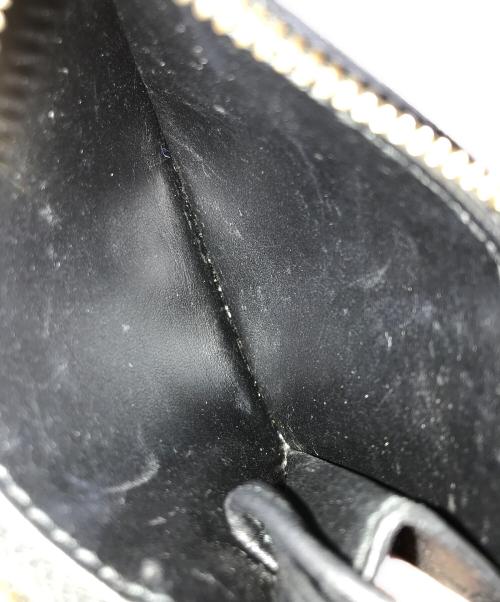 BOTTEGA VENETA（ボッテガベネタ）BOTTEGA VENETA (ボッテガベネタ) マキシイントレチャートキーリング付きキーポーチ ブラックの古着・服飾アイテム