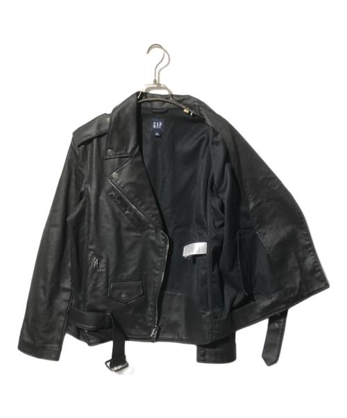GAP（ギャップ）GAP (ギャップ) コーティングライダースジャケット ブラック サイズ:Mの古着・服飾アイテム