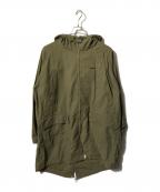 DESCENDANTディセンダント）の古着「SMOCK / SATIN JACKET」｜グリーン