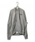BORNTOWIN（ボーントゥウィン）の古着「BIG CHROME B LOGO TRACK LINE ZIP-UP HOODIE/フード付きジップパーカー」｜グレー