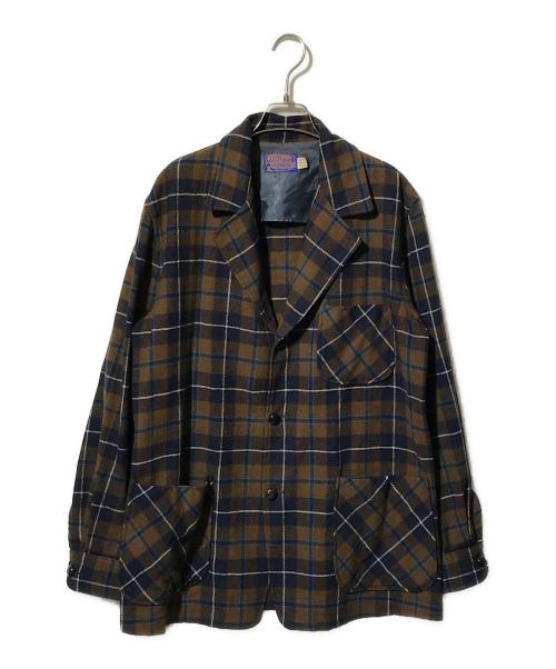 PENDLETON（ペンドルトン）PENDLETON (ペンドルトン) 3Bウールジャケット ブラウン サイズ:Mの古着・服飾アイテム