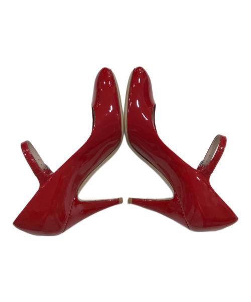 MIU MIU（ミュウミュウ）MIU MIU (ミュウミュウ) エナメルヒールパンプス レッド サイズ:35 1/2の古着・服飾アイテム