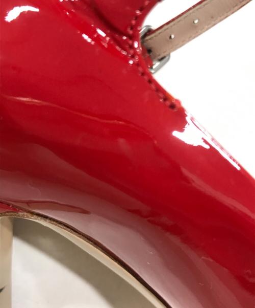 MIU MIU（ミュウミュウ）MIU MIU (ミュウミュウ) エナメルヒールパンプス レッド サイズ:35 1/2の古着・服飾アイテム