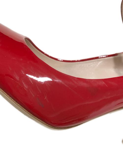 MIU MIU（ミュウミュウ）MIU MIU (ミュウミュウ) エナメルヒールパンプス レッド サイズ:35 1/2の古着・服飾アイテム