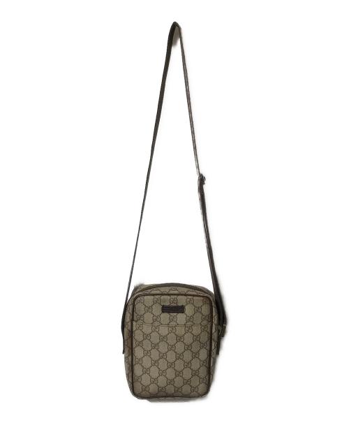 GUCCI（グッチ）GUCCI (グッチ) GGプラス ショルダーバッグ ブラウンの古着・服飾アイテム
