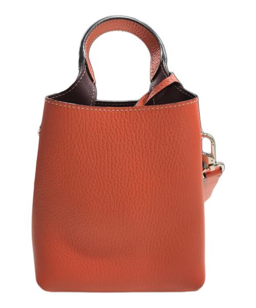 TOD'S（トッズ）TOD'S (トッズ) Tタイムレスレザーマイクロショルダーバッグ オレンジの古着・服飾アイテム
