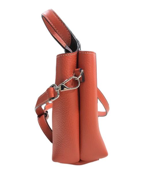 TOD'S（トッズ）TOD'S (トッズ) Tタイムレスレザーマイクロショルダーバッグ オレンジの古着・服飾アイテム