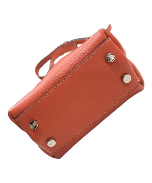 TOD'S（トッズ）TOD'S (トッズ) Tタイムレスレザーマイクロショルダーバッグ オレンジの古着・服飾アイテム