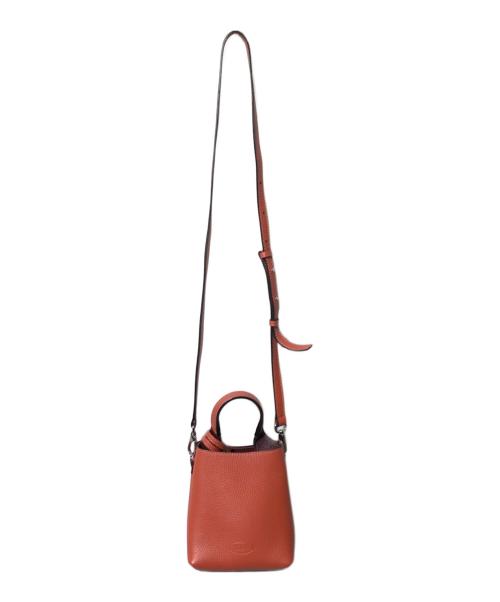 TOD'S（トッズ）TOD'S (トッズ) Tタイムレスレザーマイクロショルダーバッグ オレンジの古着・服飾アイテム