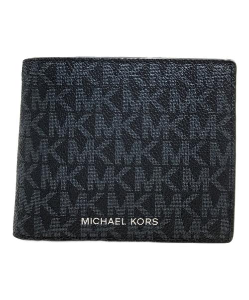 MICHAEL KORS（マイケルコース）MICHAEL KORS (マイケルコース) 2つ折り財布 ネイビーの古着・服飾アイテム