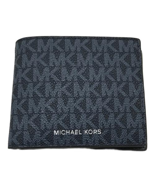 MICHAEL KORS（マイケルコース）MICHAEL KORS (マイケルコース) 2つ折り財布 ネイビーの古着・服飾アイテム