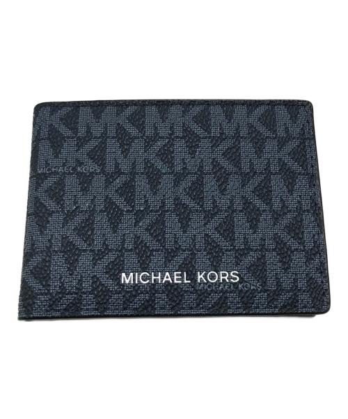 MICHAEL KORS（マイケルコース）MICHAEL KORS (マイケルコース) 2つ折り財布 ネイビーの古着・服飾アイテム