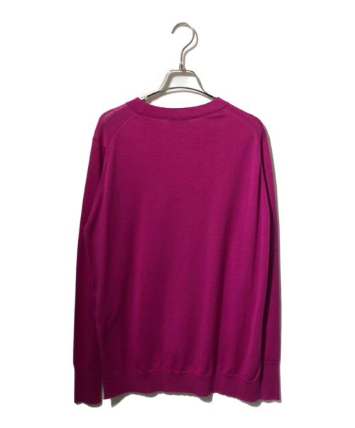 JOHN SMEDLEY（ジョンスメドレー）JOHN SMEDLEY (ジョンスメドレー) クルーネックニット パープル サイズ:SMの古着・服飾アイテム
