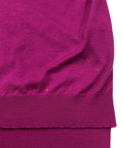 JOHN SMEDLEY（ジョンスメドレー）JOHN SMEDLEY (ジョンスメドレー) クルーネックニット パープル サイズ:SMの古着・服飾アイテム
