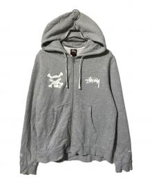stussy（ステューシー）の古着「ジップアップパーカー」｜グレー