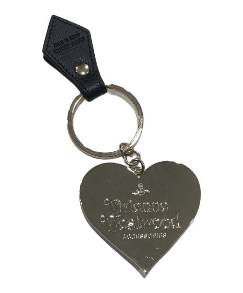 Vivienne Westwood（ヴィヴィアンウエストウッド）Vivienne Westwood (ヴィヴィアンウエストウッド) ミラーハートキーリング ブラック×ゴールドの古着・服飾アイテム