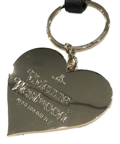 Vivienne Westwood（ヴィヴィアンウエストウッド）Vivienne Westwood (ヴィヴィアンウエストウッド) ミラーハートキーリング ブラック×ゴールドの古着・服飾アイテム