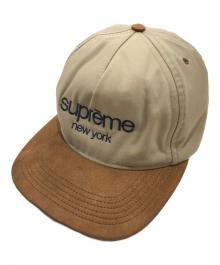 SUPREME（シュプリーム）の古着「スウェード切替キャップ」｜ブラウン