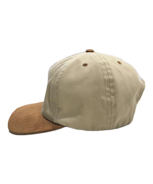 SUPREME（シュプリーム）Supreme (シュプリーム) スウェード切替キャップ ブラウンの古着・服飾アイテム