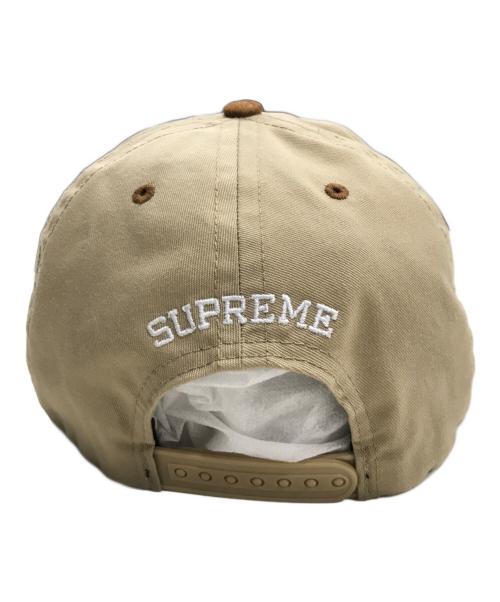 SUPREME（シュプリーム）Supreme (シュプリーム) スウェード切替キャップ ブラウンの古着・服飾アイテム