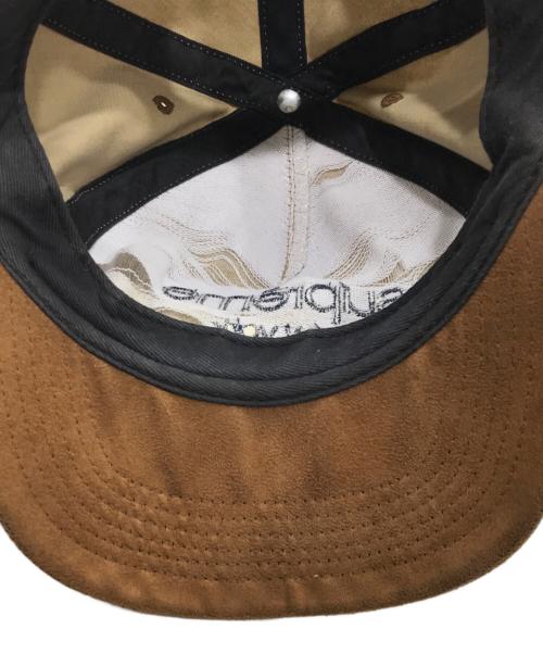 SUPREME（シュプリーム）Supreme (シュプリーム) スウェード切替キャップ ブラウンの古着・服飾アイテム