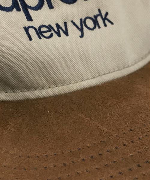 SUPREME（シュプリーム）Supreme (シュプリーム) スウェード切替キャップ ブラウンの古着・服飾アイテム