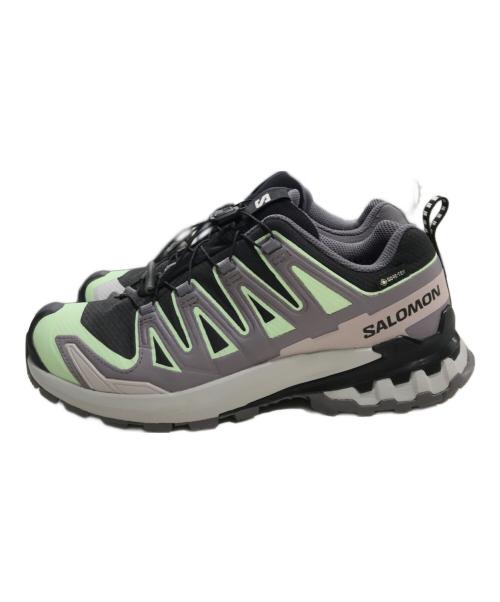 SALOMON（サロモン）SALOMON (サロモン) XA PRO 3D V9 GORE-TEX/ローカットスニーカー ブラック×グリーン サイズ:UK6.5/EUR40/USA8の古着・服飾アイテム